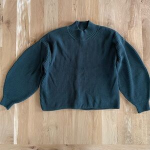 NWOT - MAEVE Teal Jade green Ribbed Women's Sweater